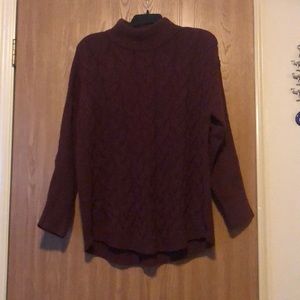 Think burgundy sweater by Talbots. Size 2X
